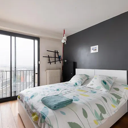 Floor With Eiffel Tower View And Roof